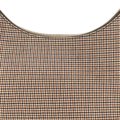 Fendi Wool Vitello Grace Small Houndstooth Small Fendigraphy Hobo Bag Beige Ebano 8 of 10