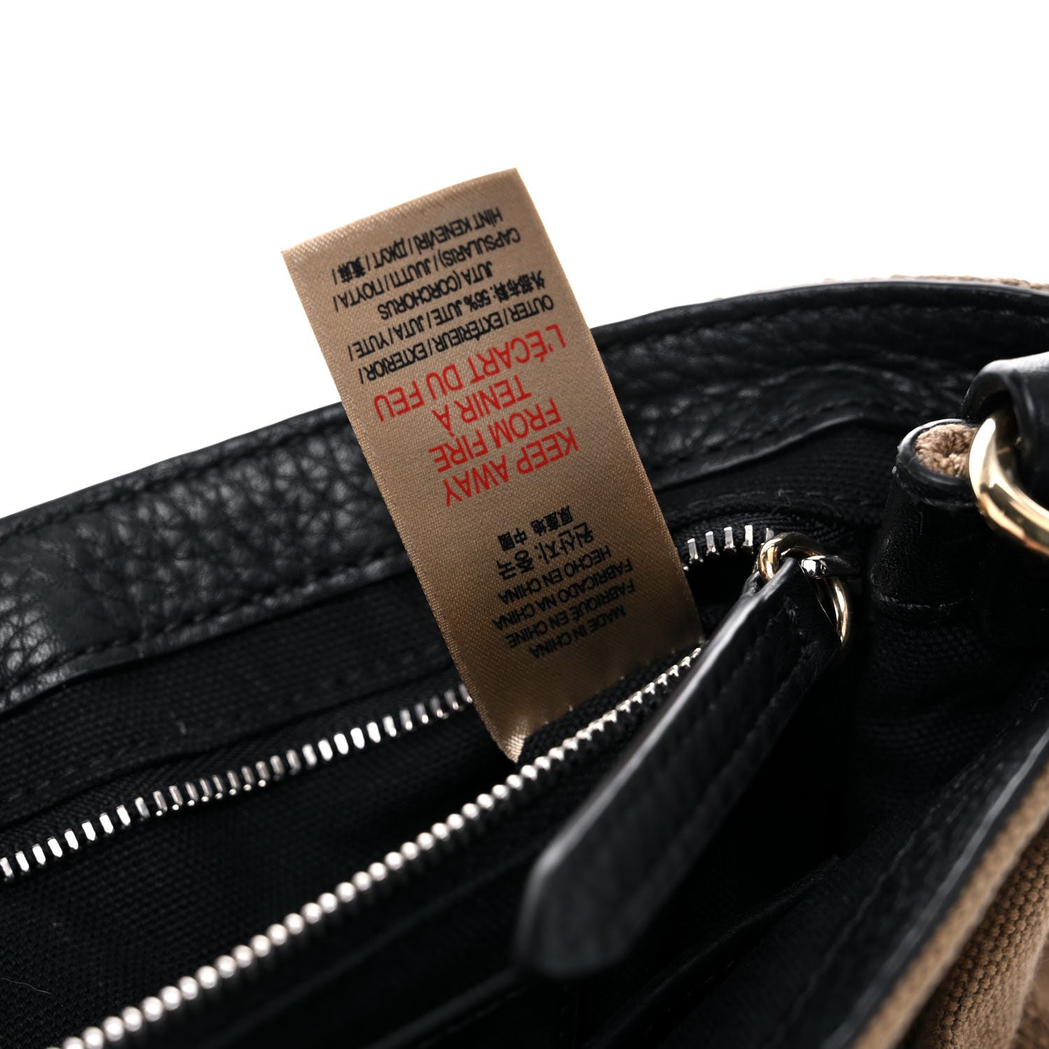 Burberry Mega Check Grainy Calfskin Small Gowan Messenger Bag Black 7 of 14