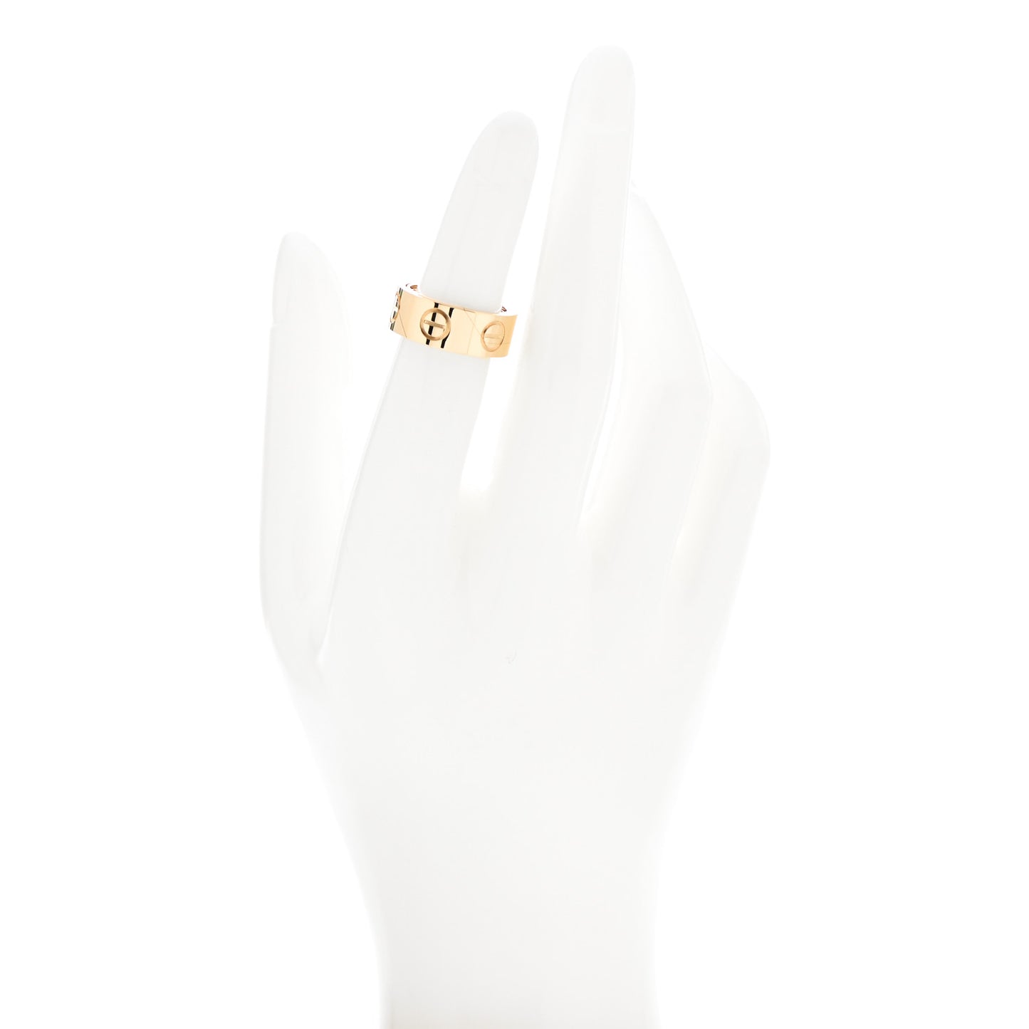18K Yellow Gold 7mm Astro LOVE Ring 47 4.25