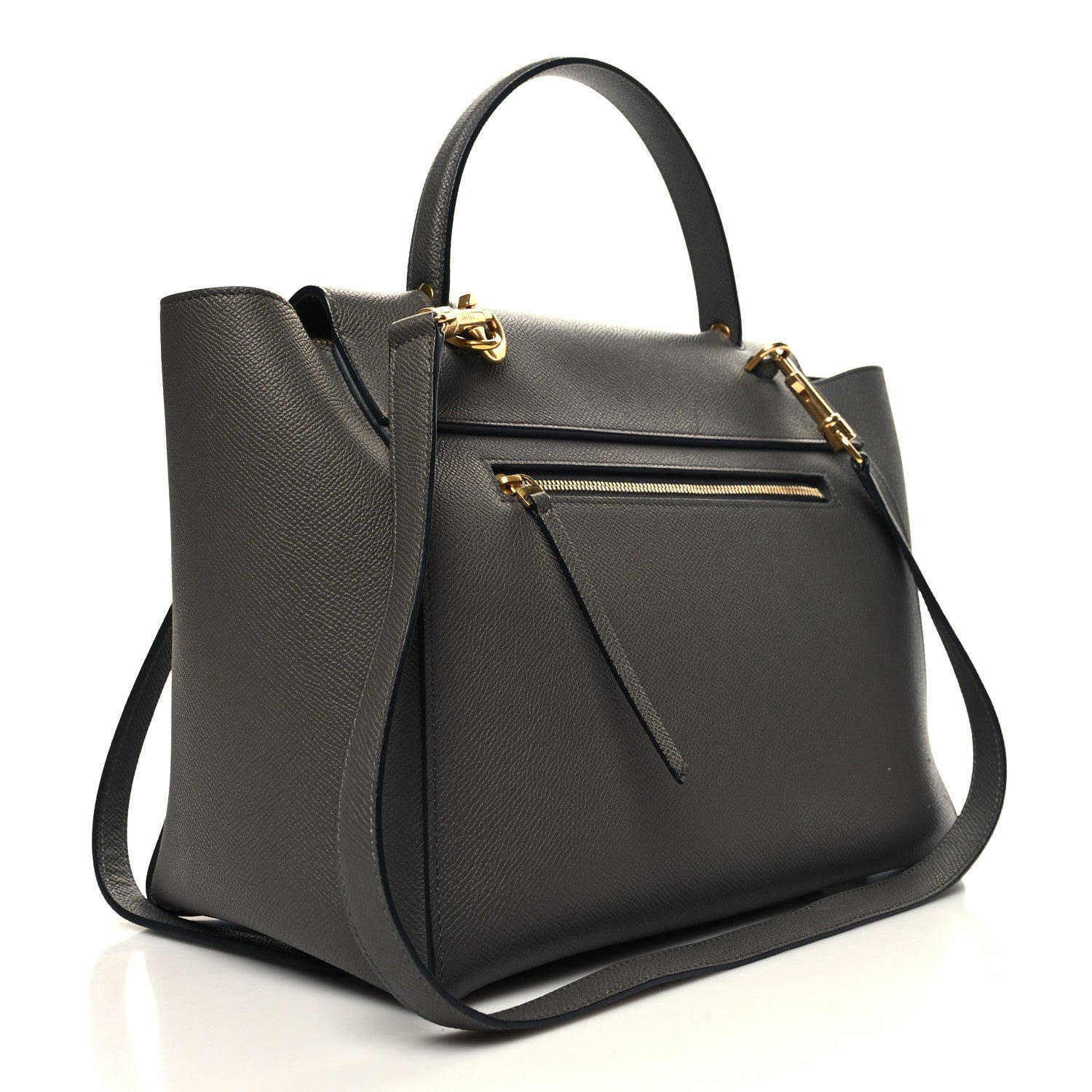 Celine Grained Calfskin Mini Belt Bag Grey 3 of 11