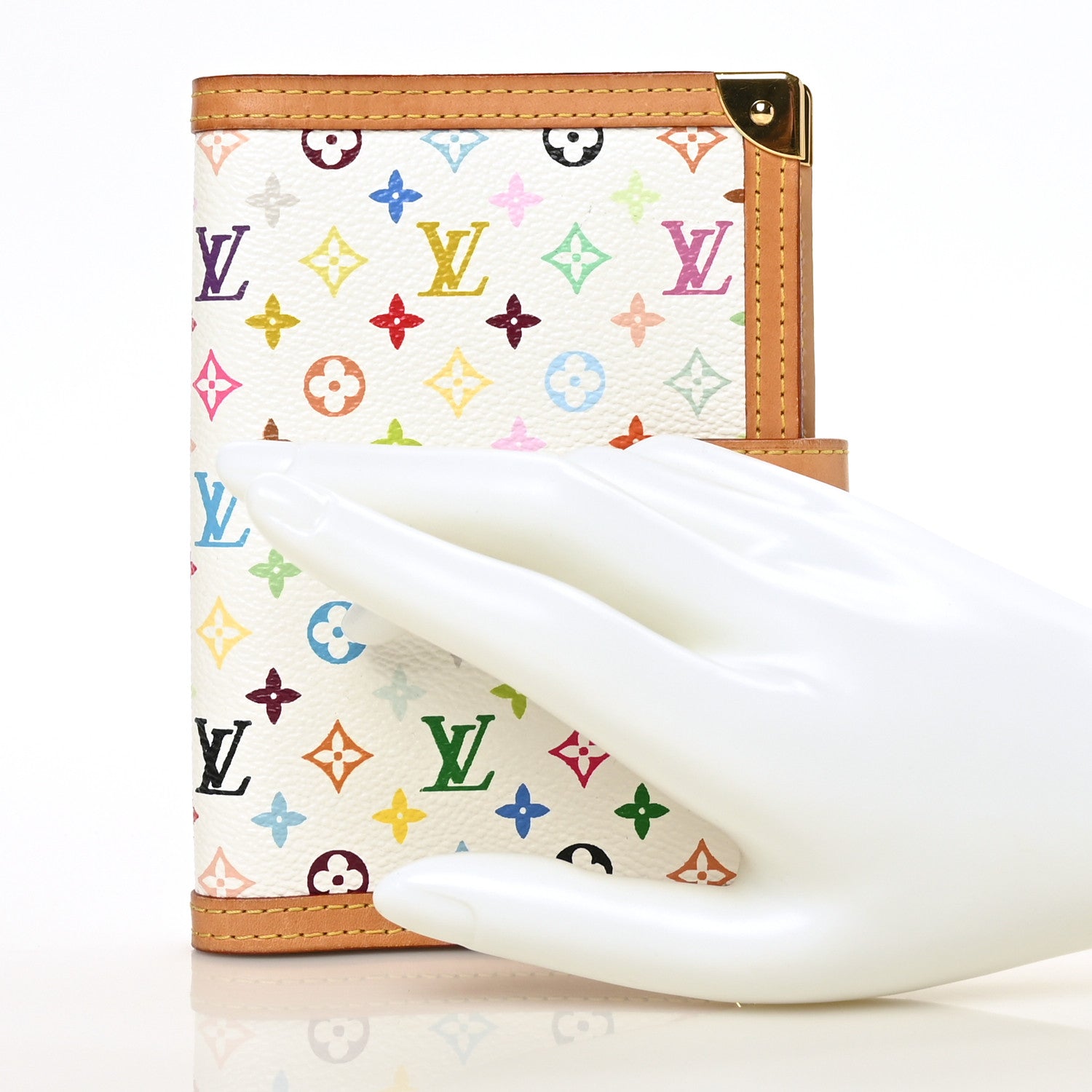 Louis Vuitton Monogram Multicolor Small Ring Agenda Cover White 2 of 6