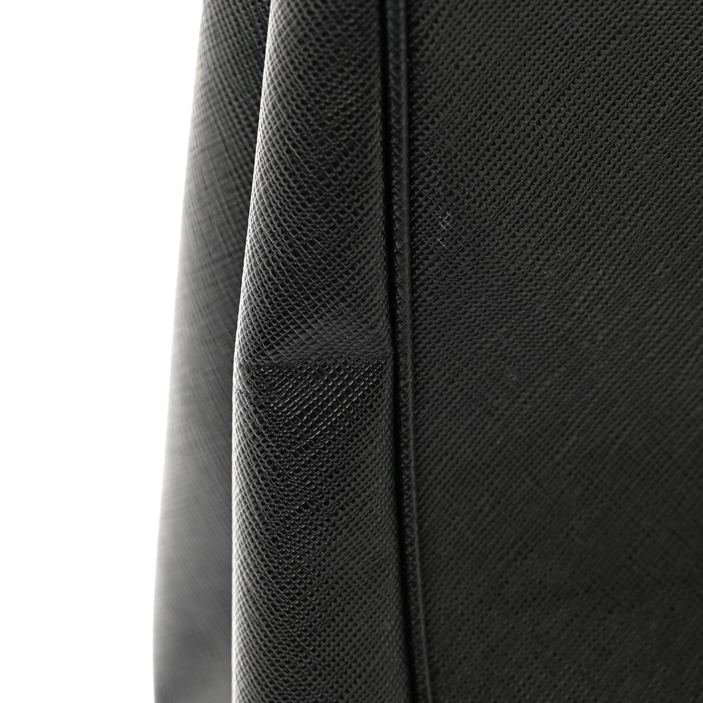 Saffiano Lux Medium Double Zip Tote Black