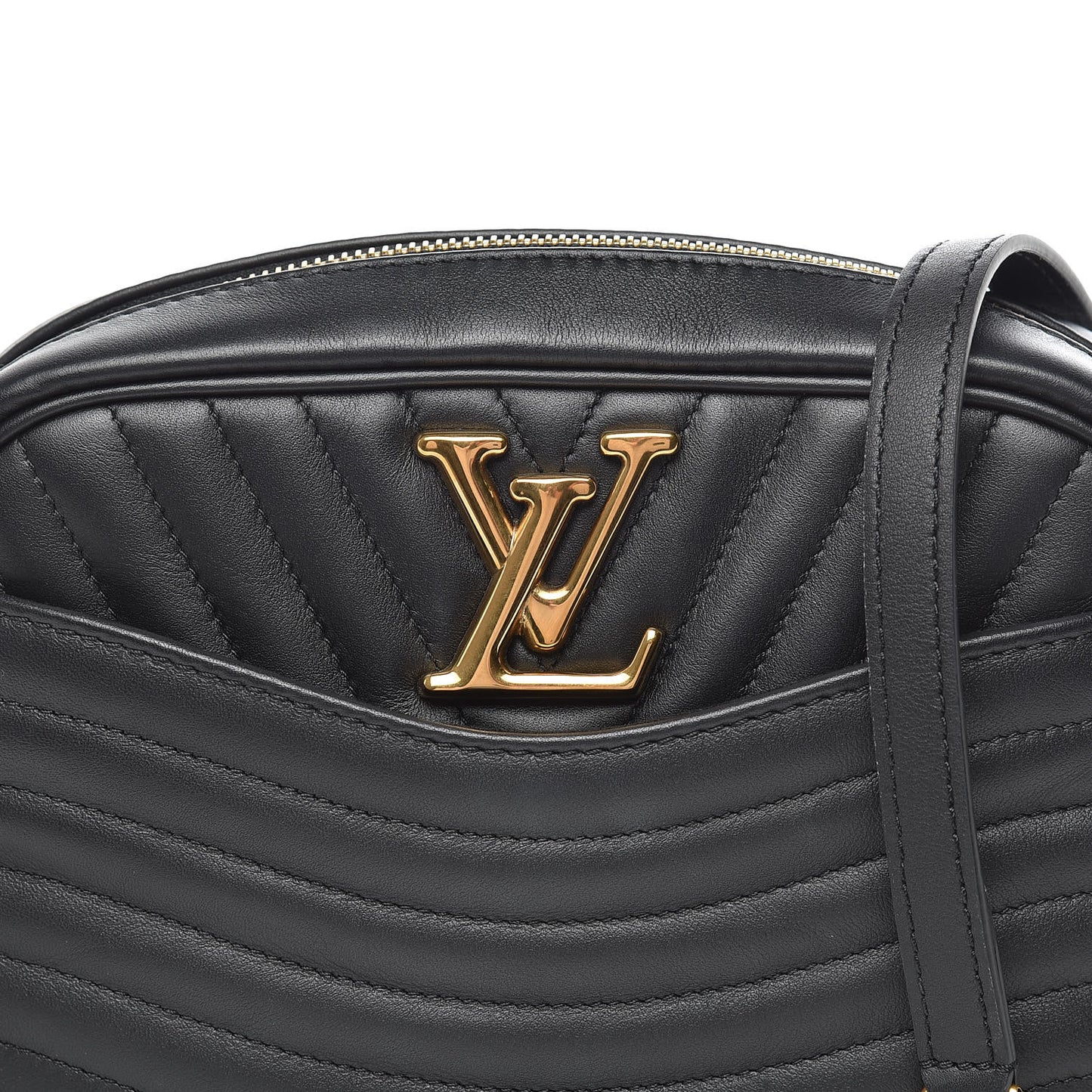 Calfskin New Wave Camera Bag Black