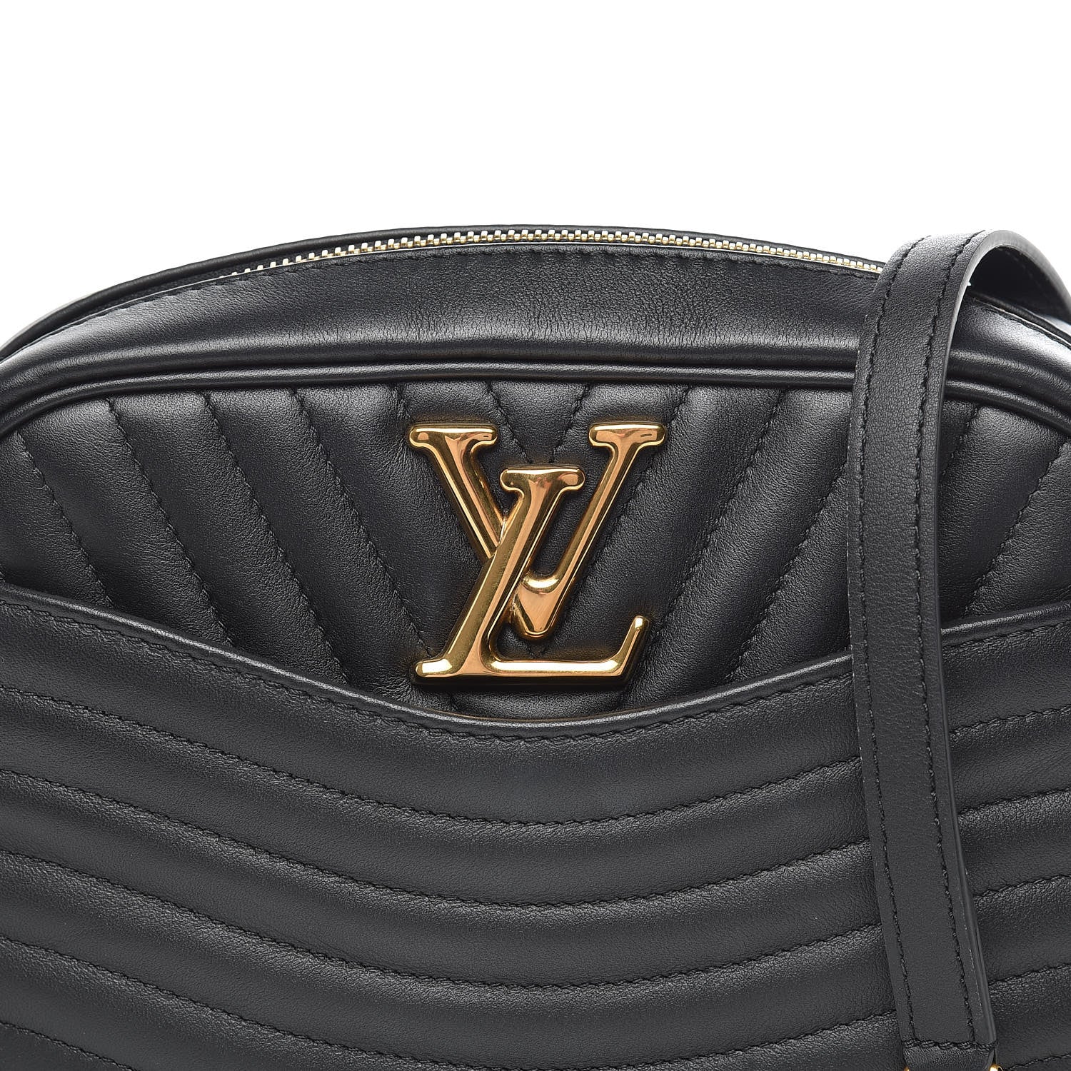 Louis Vuitton Calfskin New Wave Camera Bag Black 10 of 11
