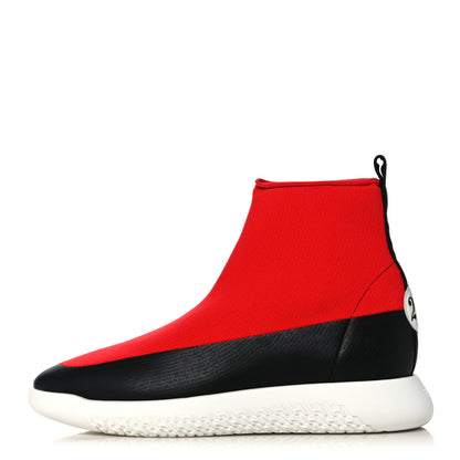 Hermes Mesh Calfskin 24 Sneakers 39 Red Black 1 of 10