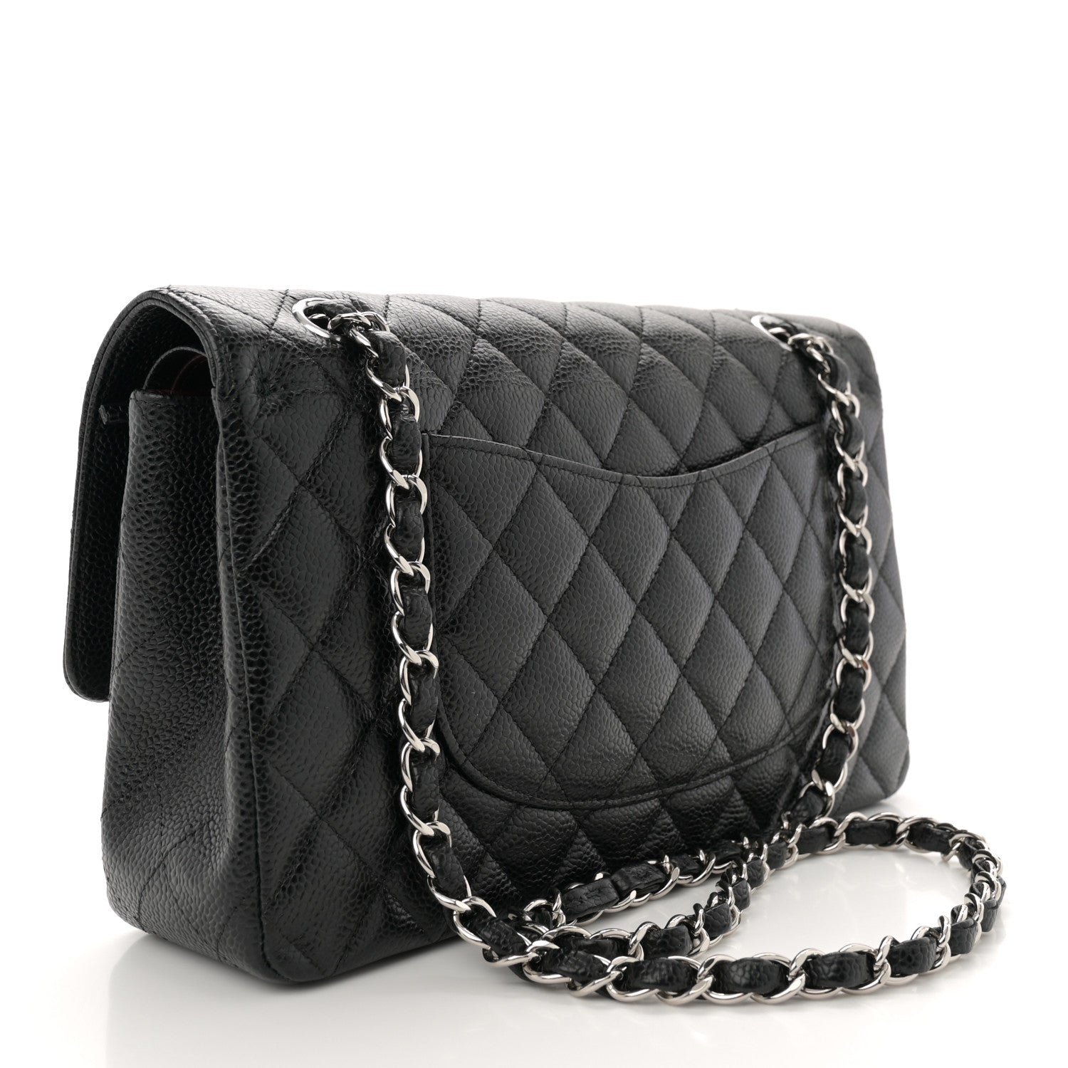 Chanel Caviar Quilted Medium Double Flap Black 2 of 10