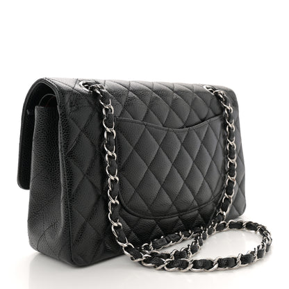 Chanel Caviar Quilted Medium Double Flap Black 2 of 10