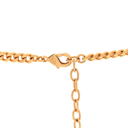 Chanel Metal CC Pearl Lion Long Necklace Gold 4 of 4