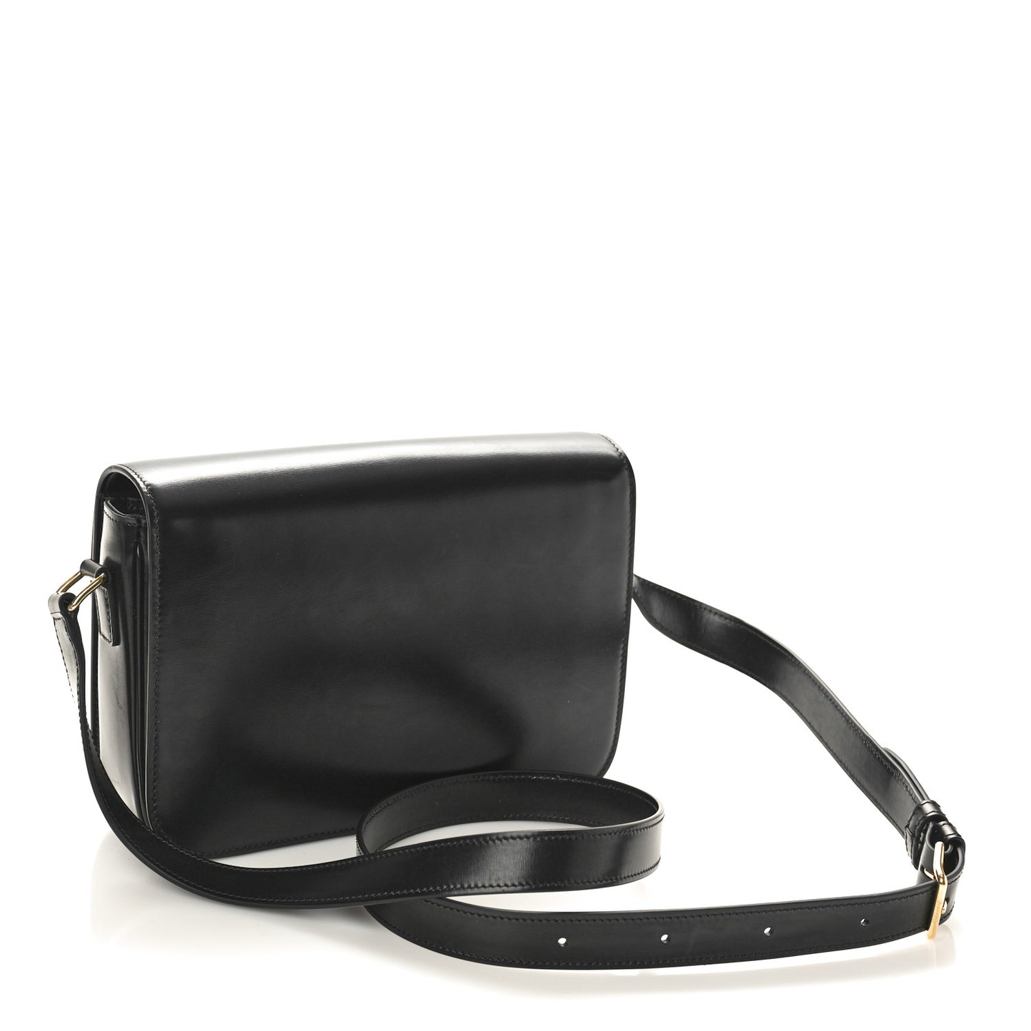 Shiny Calfskin Medium Triomphe Black