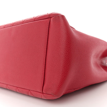Chanel Caviar Quilted Grand Shopping Tote GST Red 11 of 17