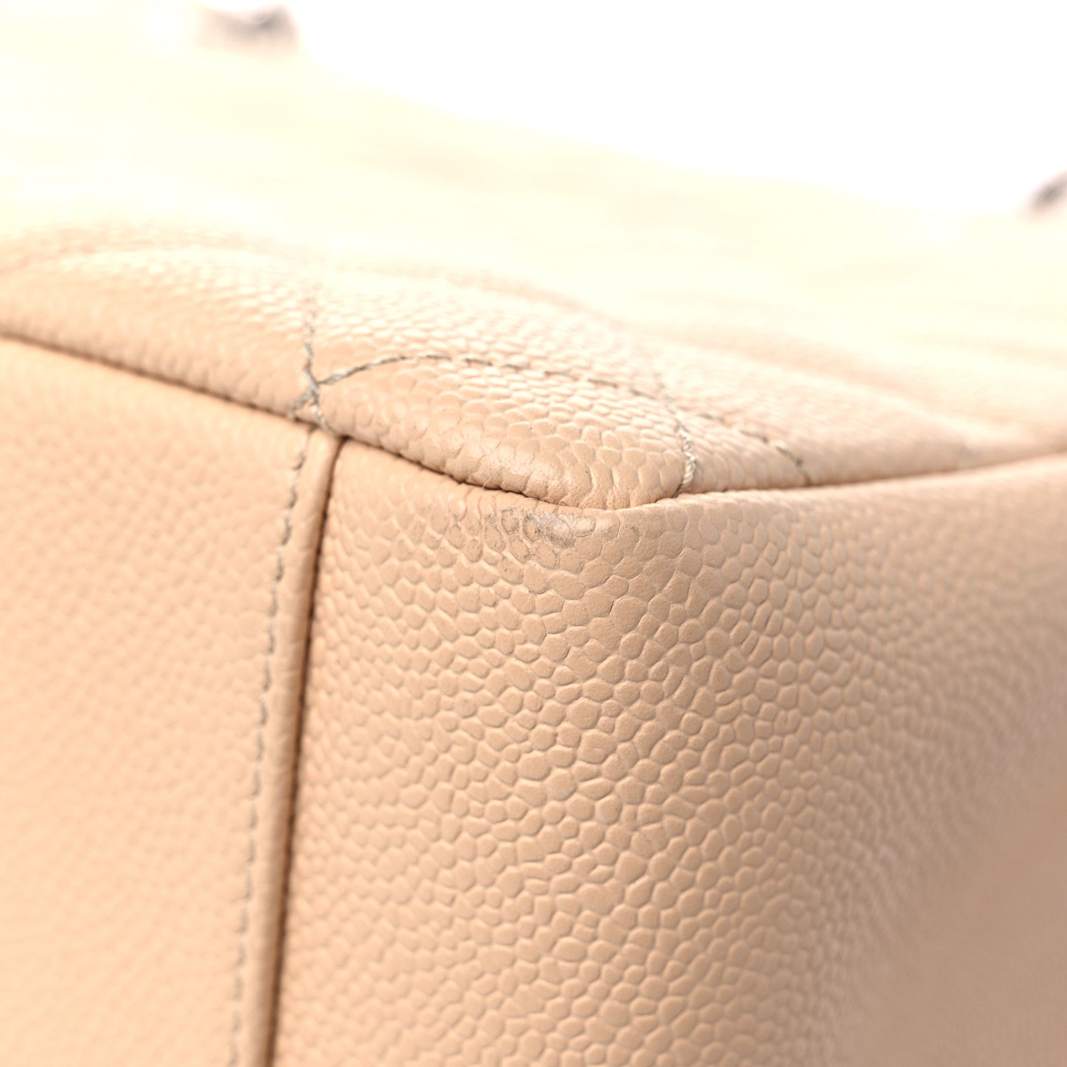 Chanel Caviar Quilted Grand Shopping Tote GST Beige 9 of 13