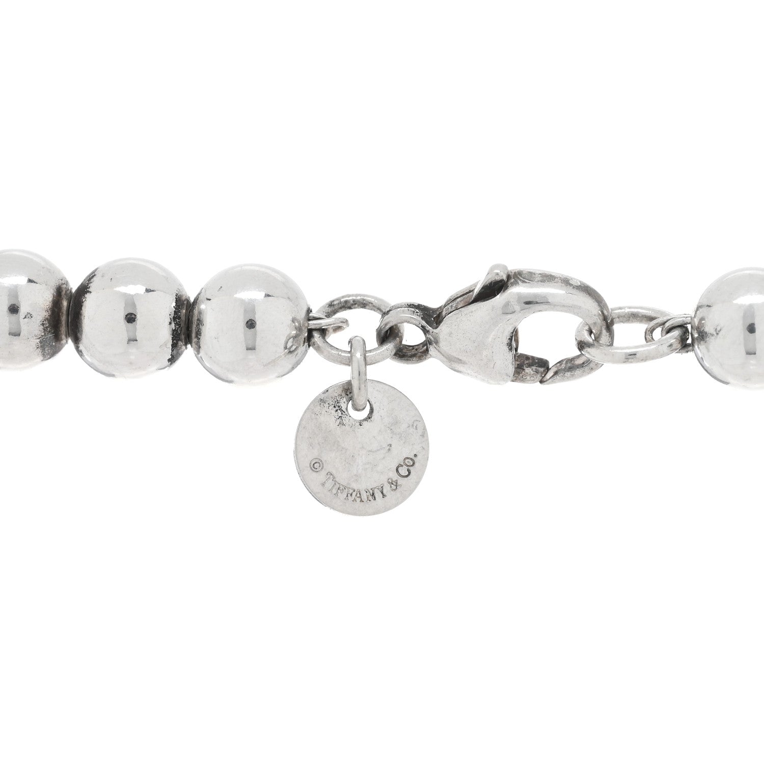 Tiffany Sterling Silver HardWear Graduated Ball Necklace 4 of 4