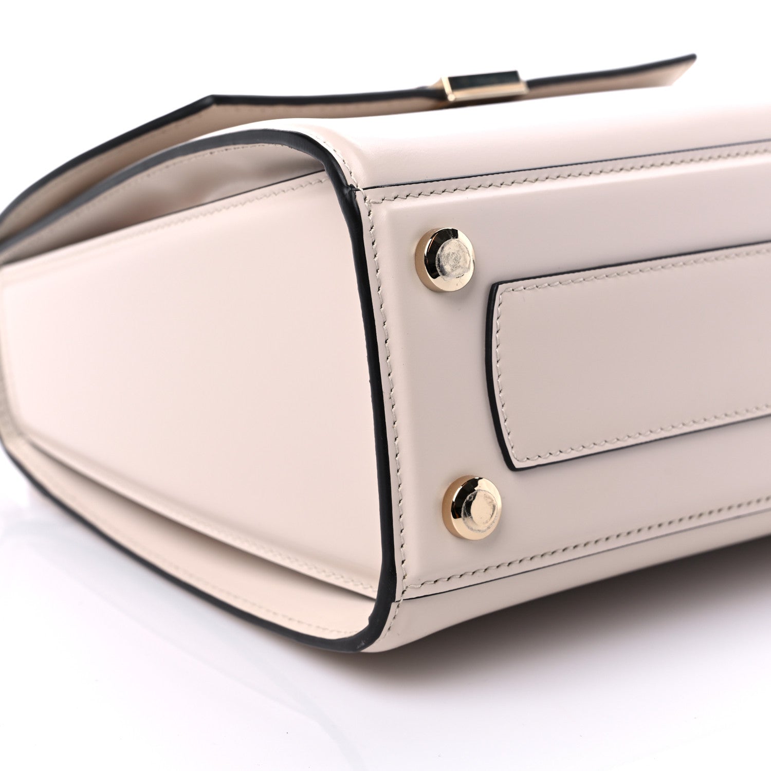 Salvatore Ferragamo Smooth Calfskin Small Boxyz Bone 7 of 9