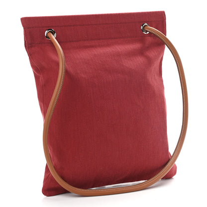 Hermes Canvas Swift Aline Grooming Bag Rouge H Gold 3 of 11