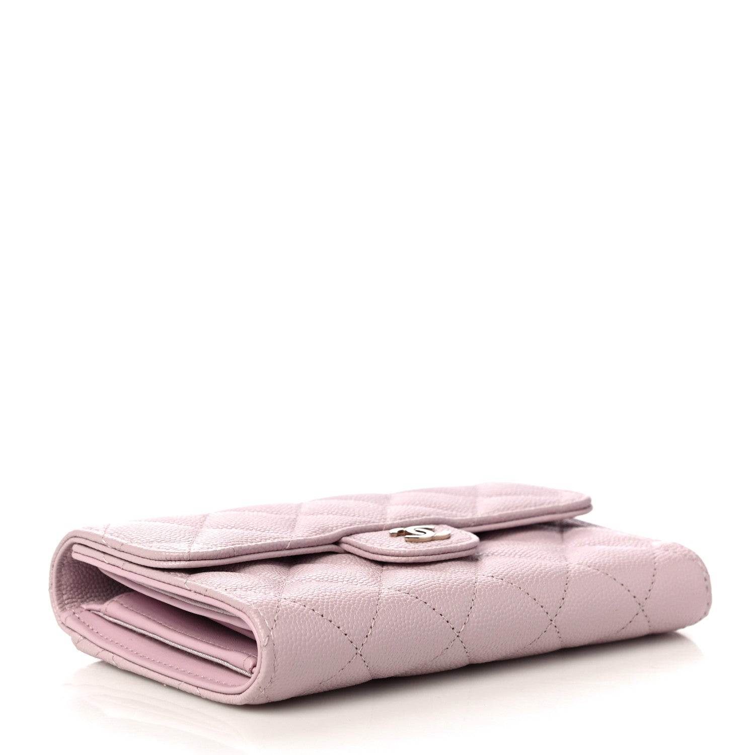 Chanel Caviar Quilted Medium Flap Wallet Light Pink 4 of 12