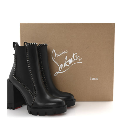 Christian Louboutin Nappa Out Line Spike Lug 100 Boots 37 Black 9 of 9