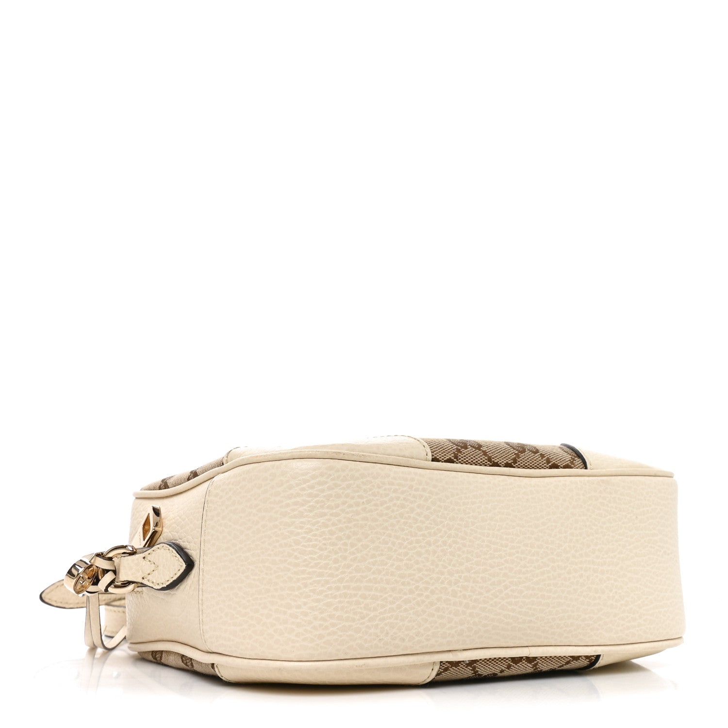 Gucci Monogram Dollar Calfskin Mini Bree Messenger Bag Beige Ebony Avoire 4 of 10