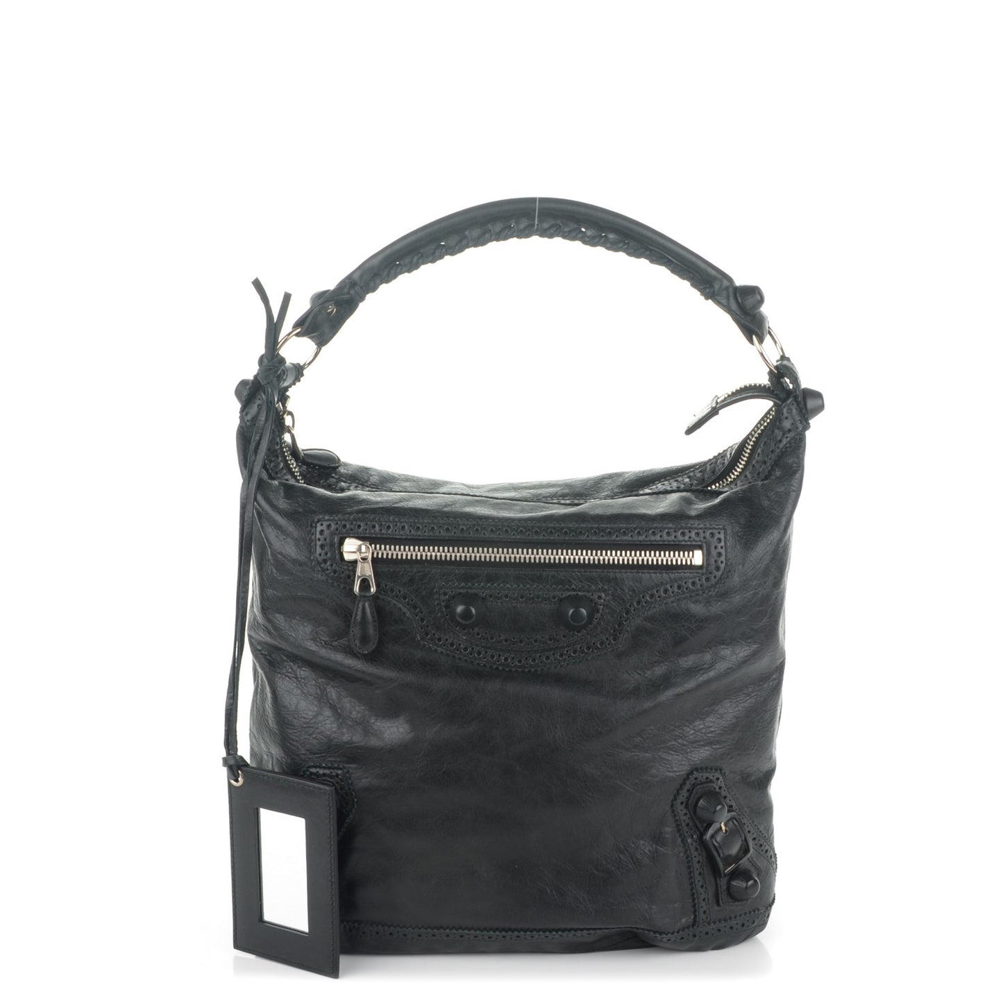 Agneau Giant Brogues Hardware Day Hobo Black
