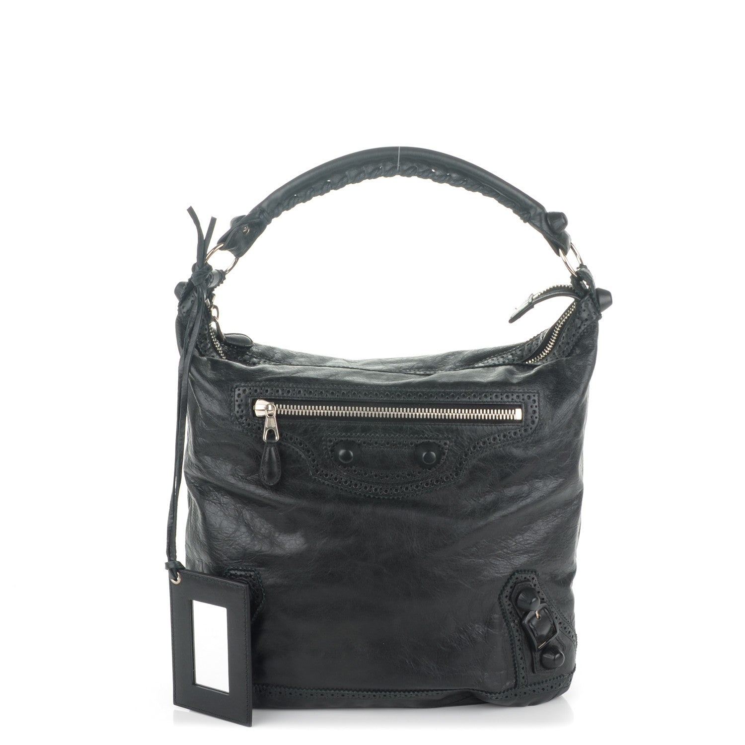 Balenciaga Agneau Giant Brogues Hardware Day Hobo Black 1 of 7