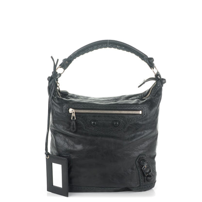 Balenciaga Agneau Giant Brogues Hardware Day Hobo Black 1 of 7