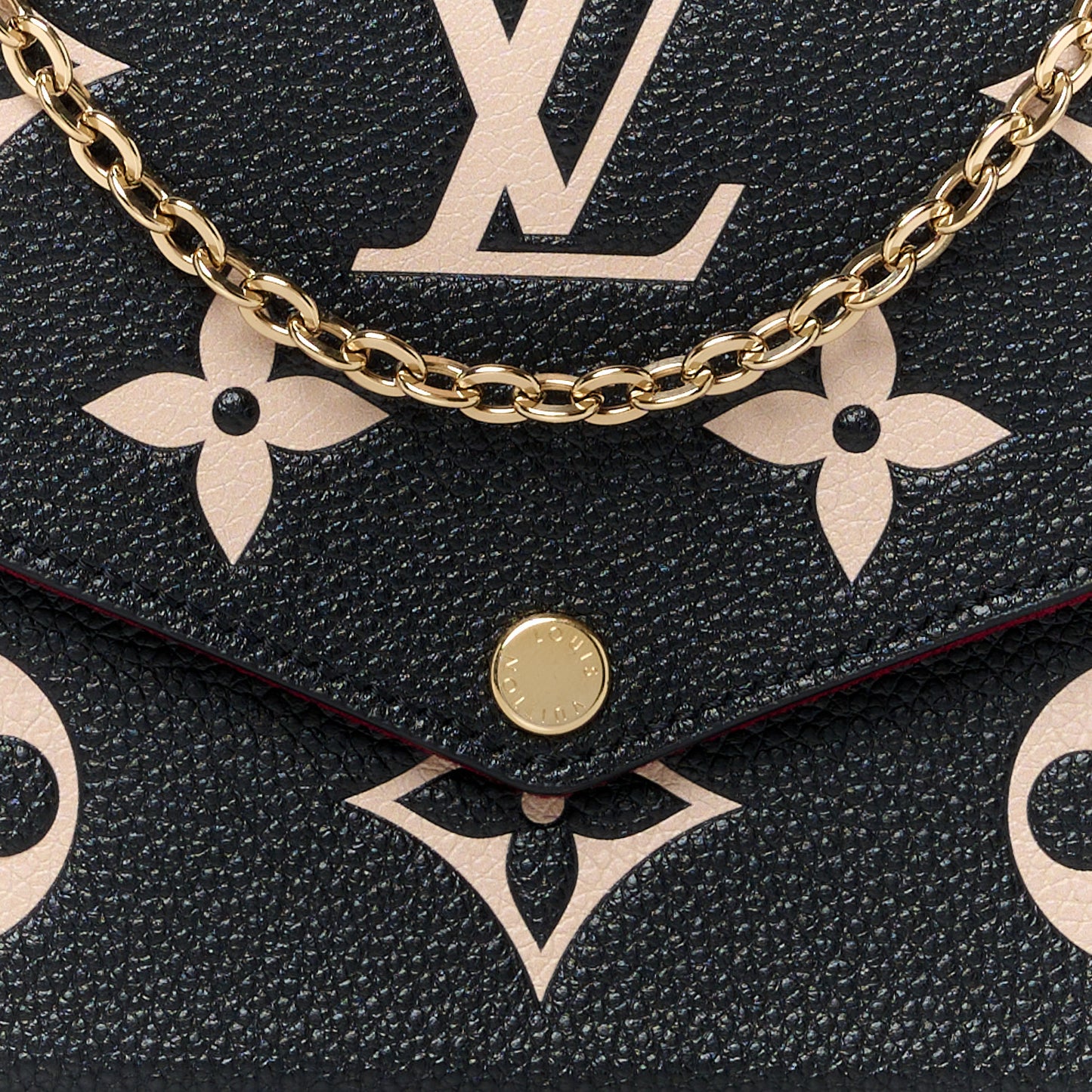 Empreinte Monogram Giant Felicie Pochette Black Beige