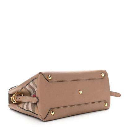 Burberry Derby Calfskin House Check Medium Camberley Dark Sand 3 of 8