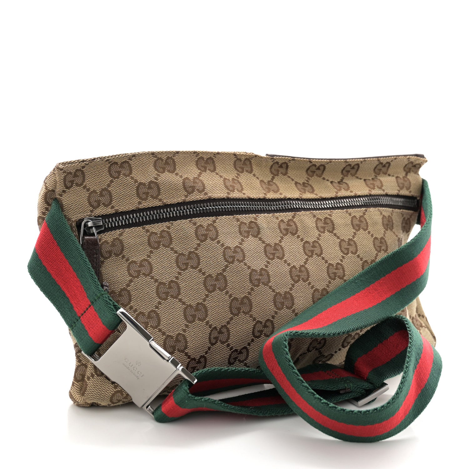 Gucci Monogram Web Belt Bag Dark Brown 3 of 13