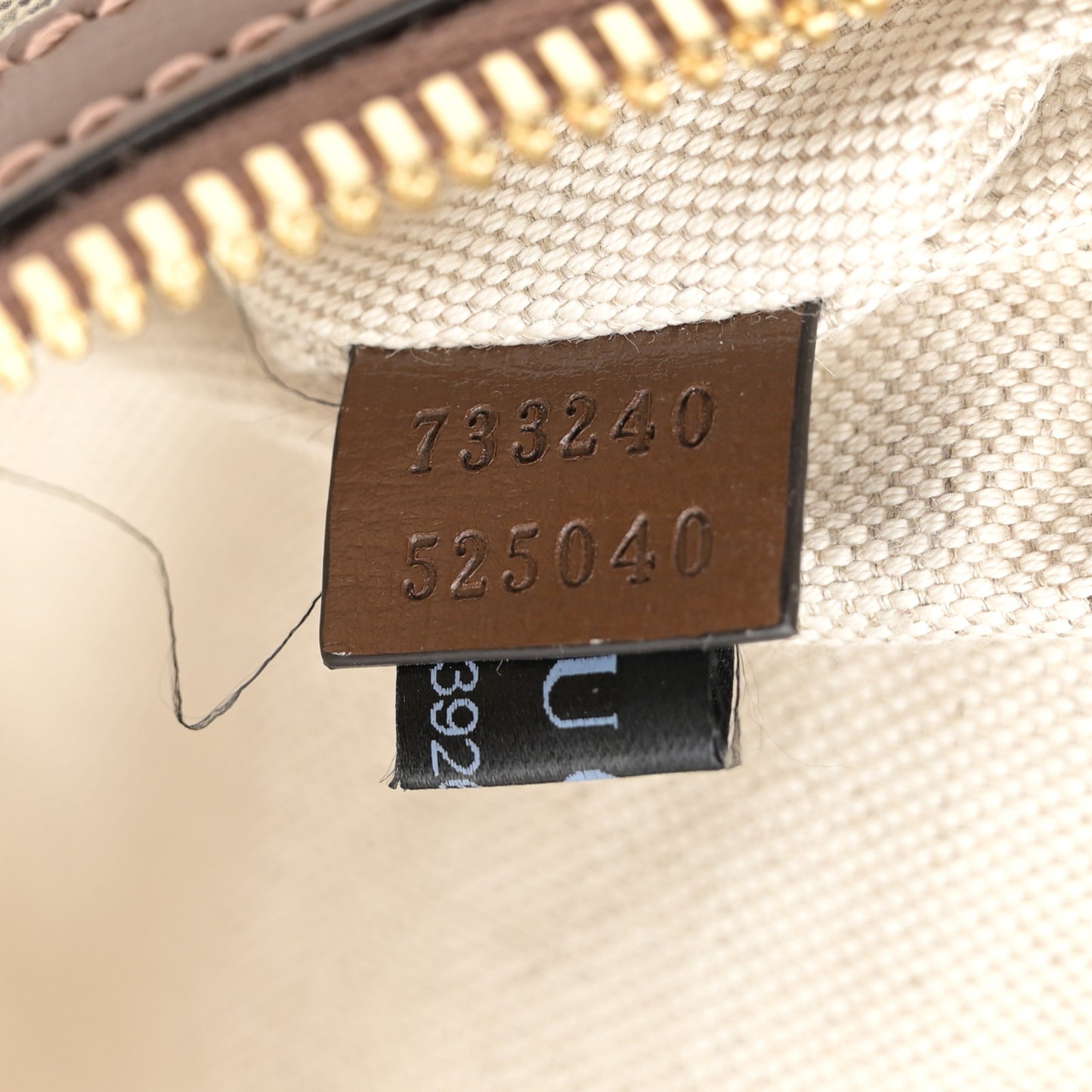 GG Supreme Monogram Textured Calfskin Retro Interlocking G Belt Bag Beige Ebony Brown Sugar