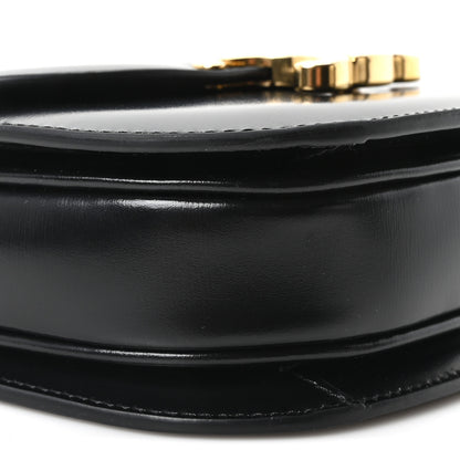 Celine Shiny Calfskin Triomphe Mini Besace Clea Black 9 of 10