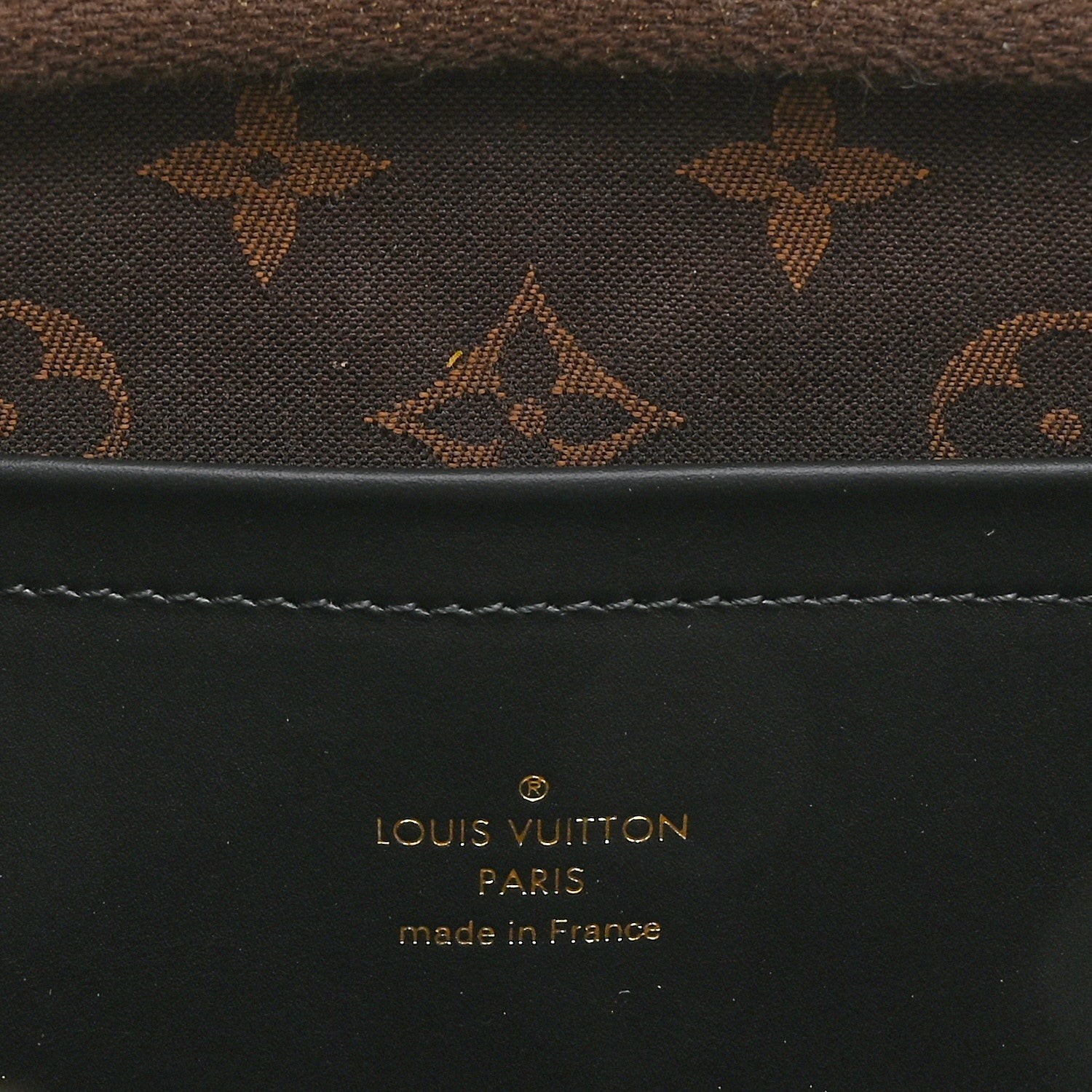 Louis Vuitton Calfskin Monogram Embossed Utility Crossbody Black 6 of 9