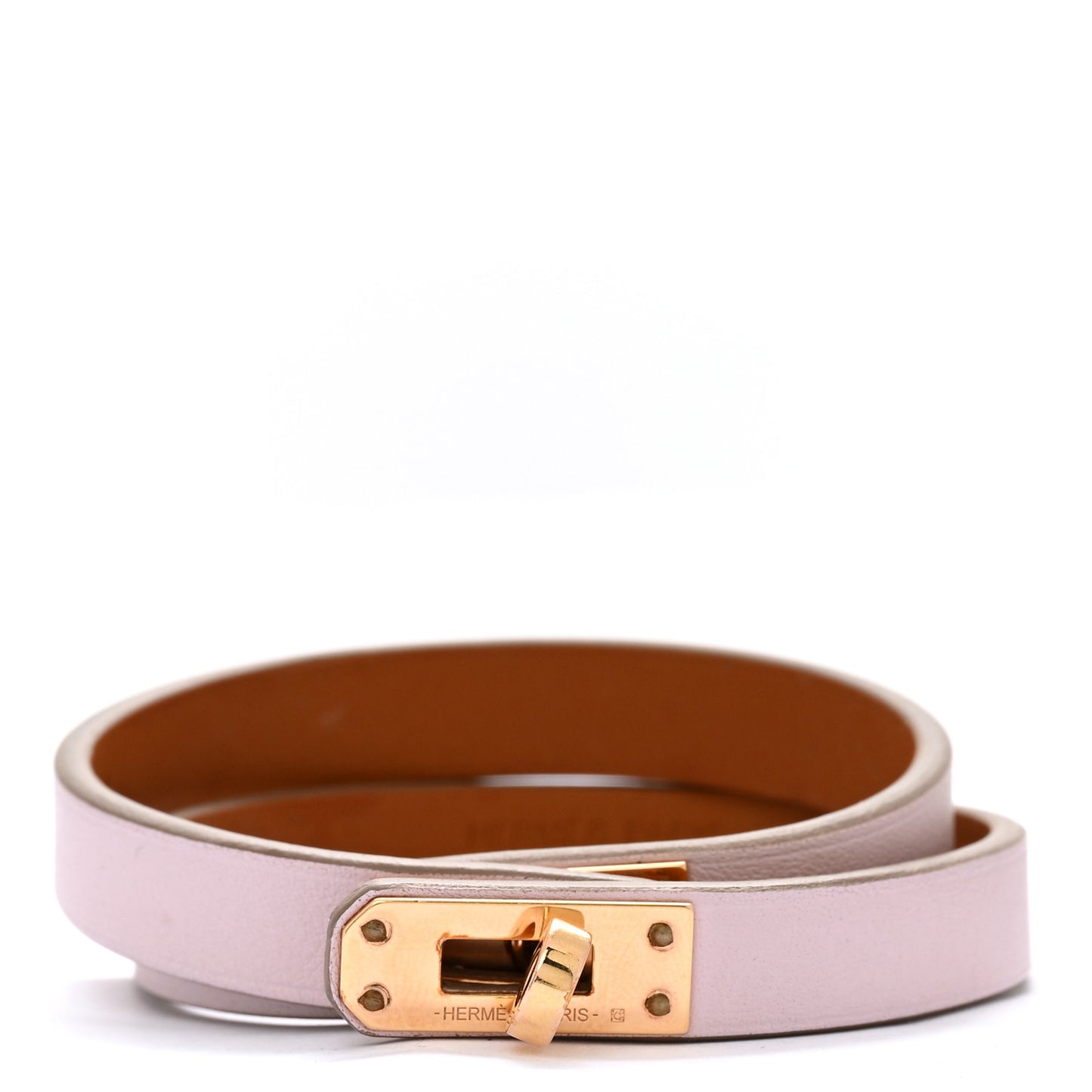 Swift Mini Kelly Double Tour Bracelet T2 Mauve Pale