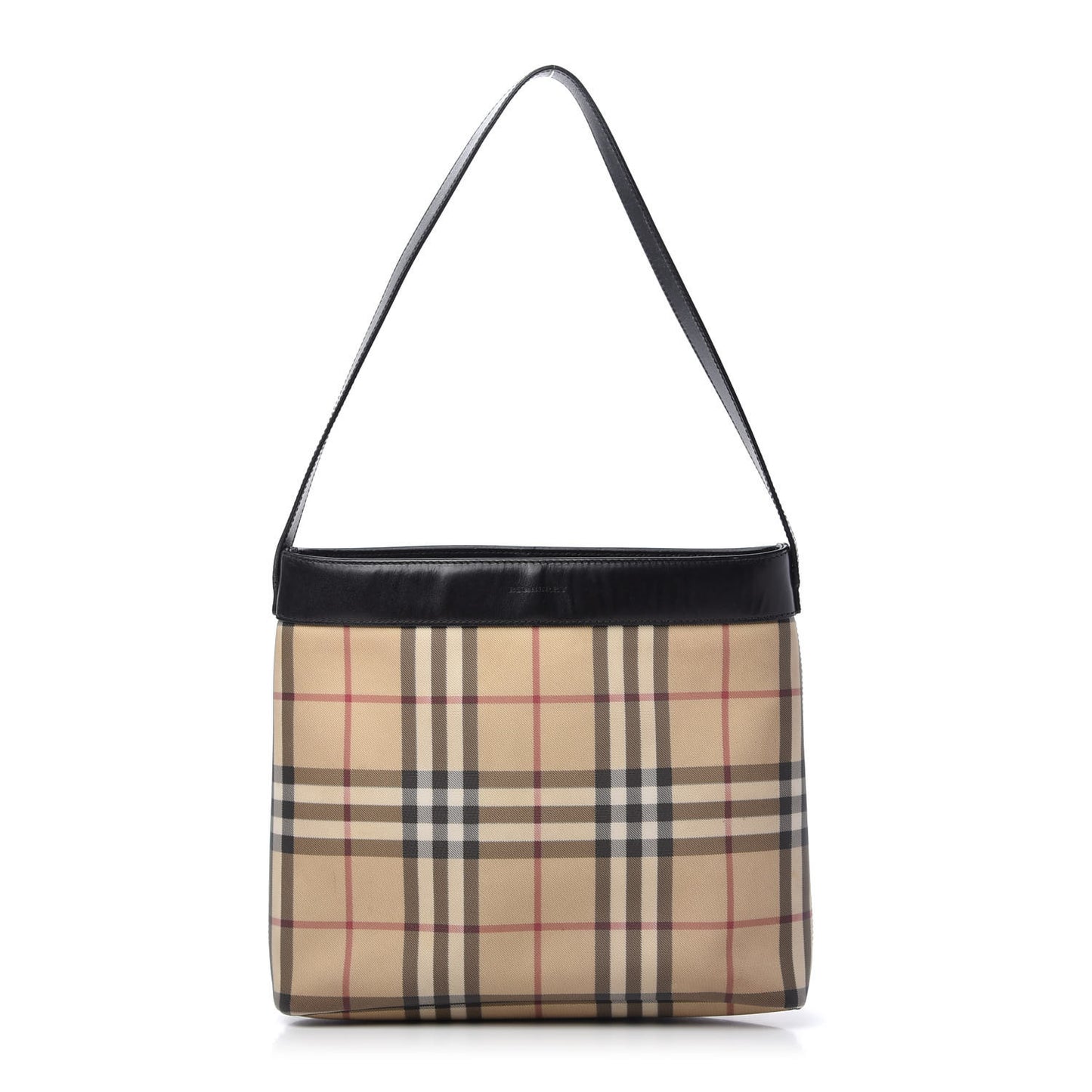 House Check Shoulder Bag Black