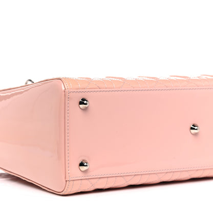 Christian Dior Patent Cannage Large Lady Dior Light Pink 8 of 13