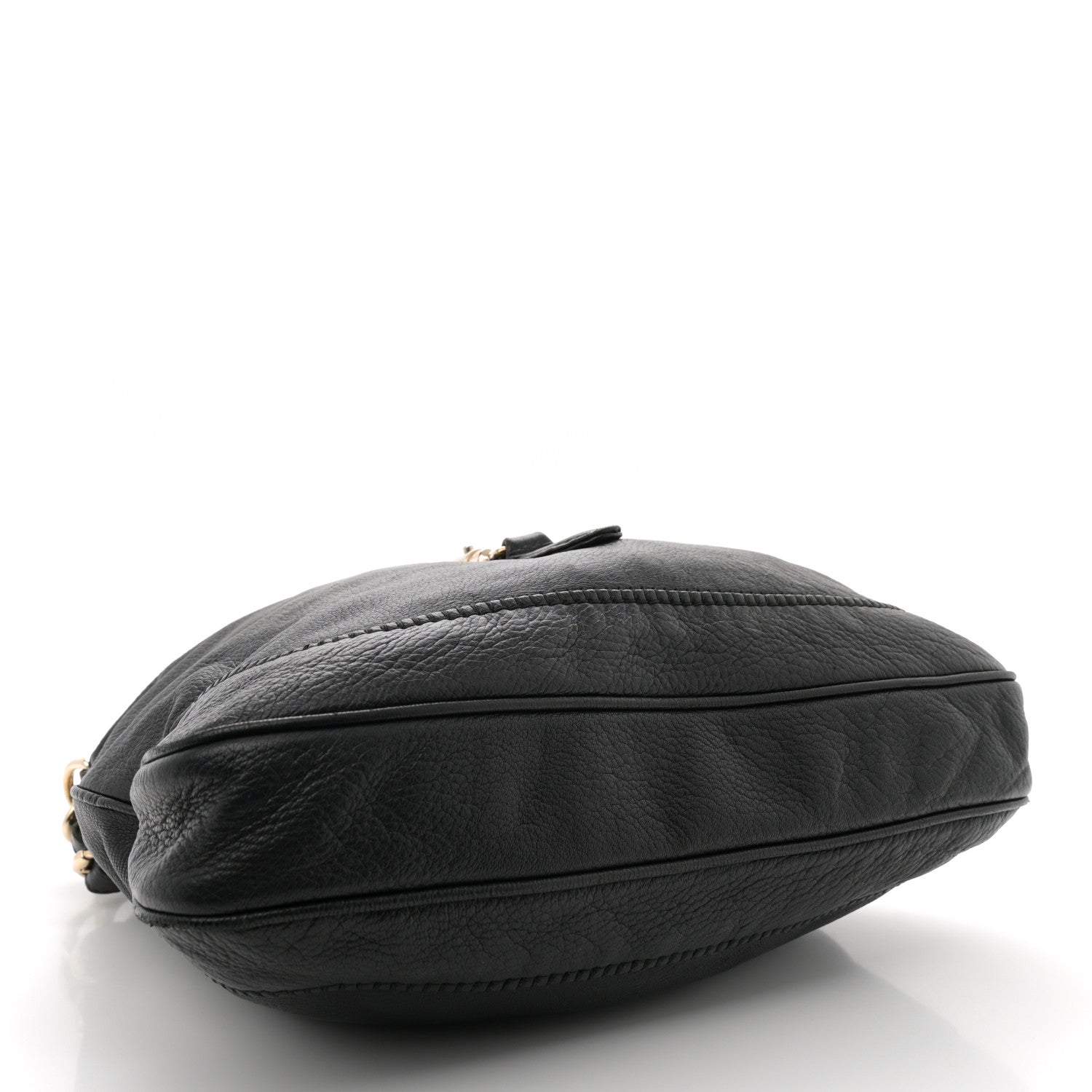 Gucci Pebbled Calfskin Medium New Jackie Shoulder Bag Black 4 of 14