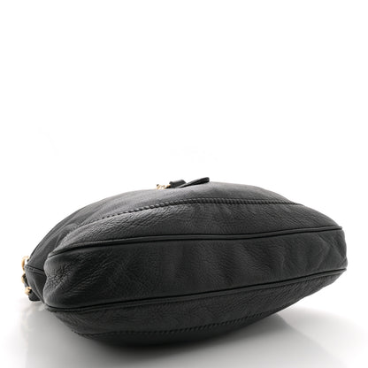 Gucci Pebbled Calfskin Medium New Jackie Shoulder Bag Black 4 of 14