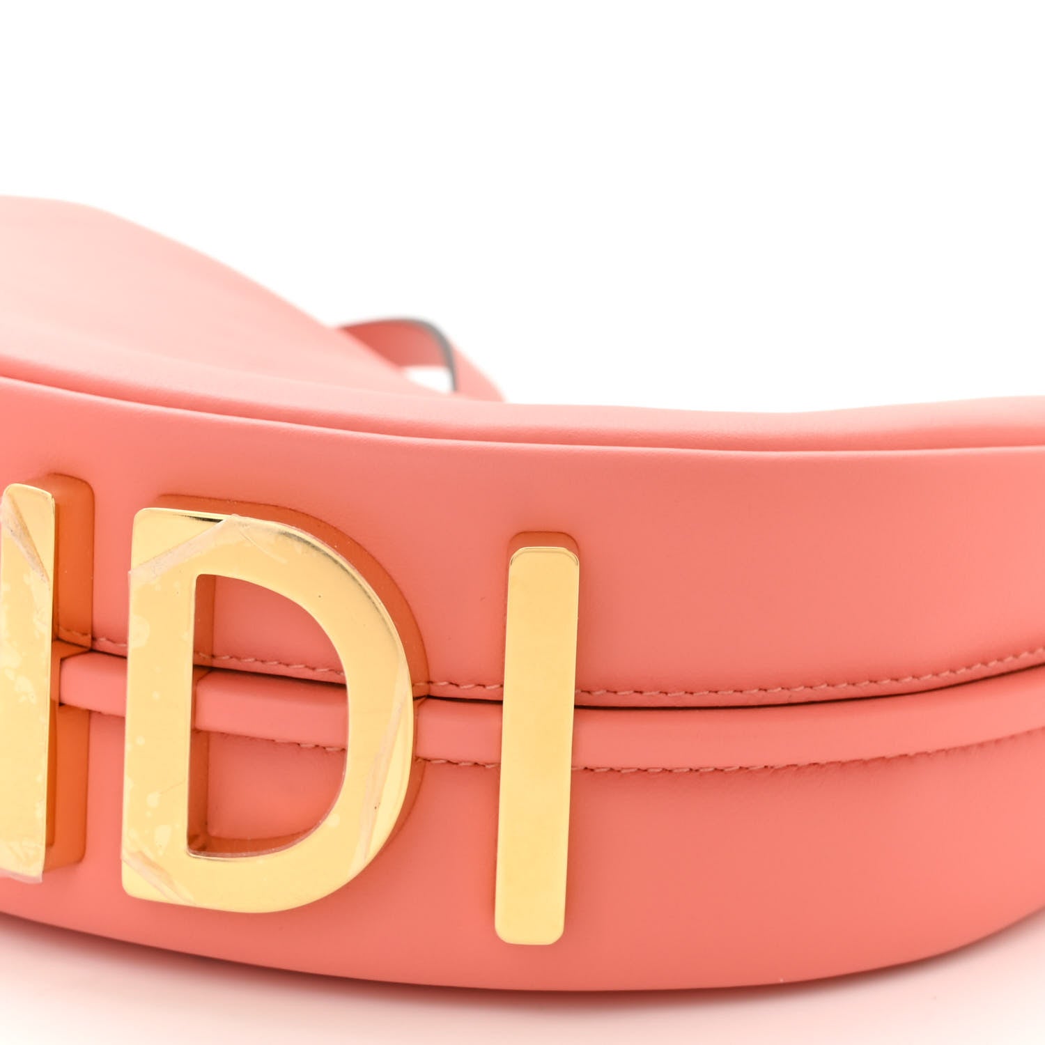 Fendi Vitello Grace Matte Mini Fendigraphy Hobo Bag Peach Pink 10 of 11