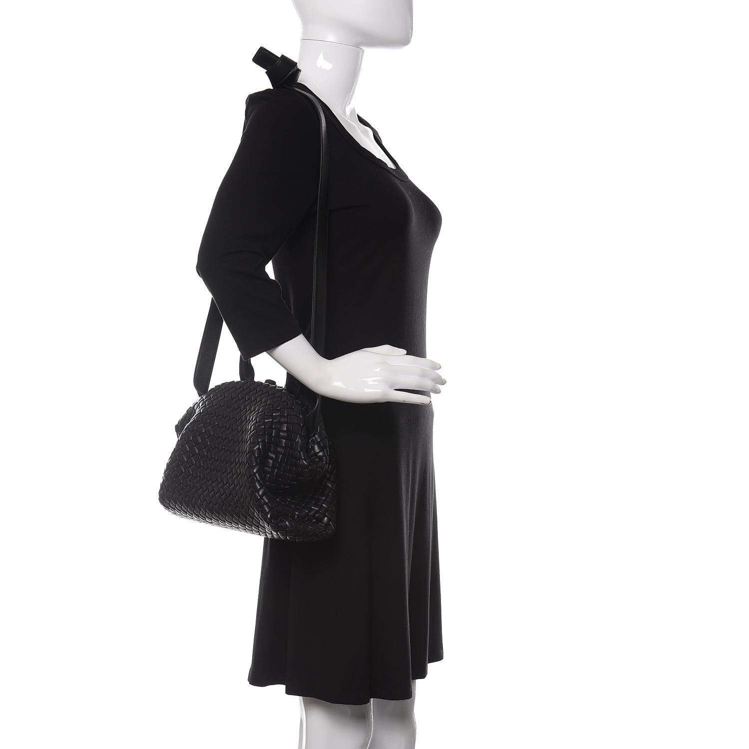 Bottega Veneta Nappa Intrecciato Small Padded The Handle Black 2 of 9