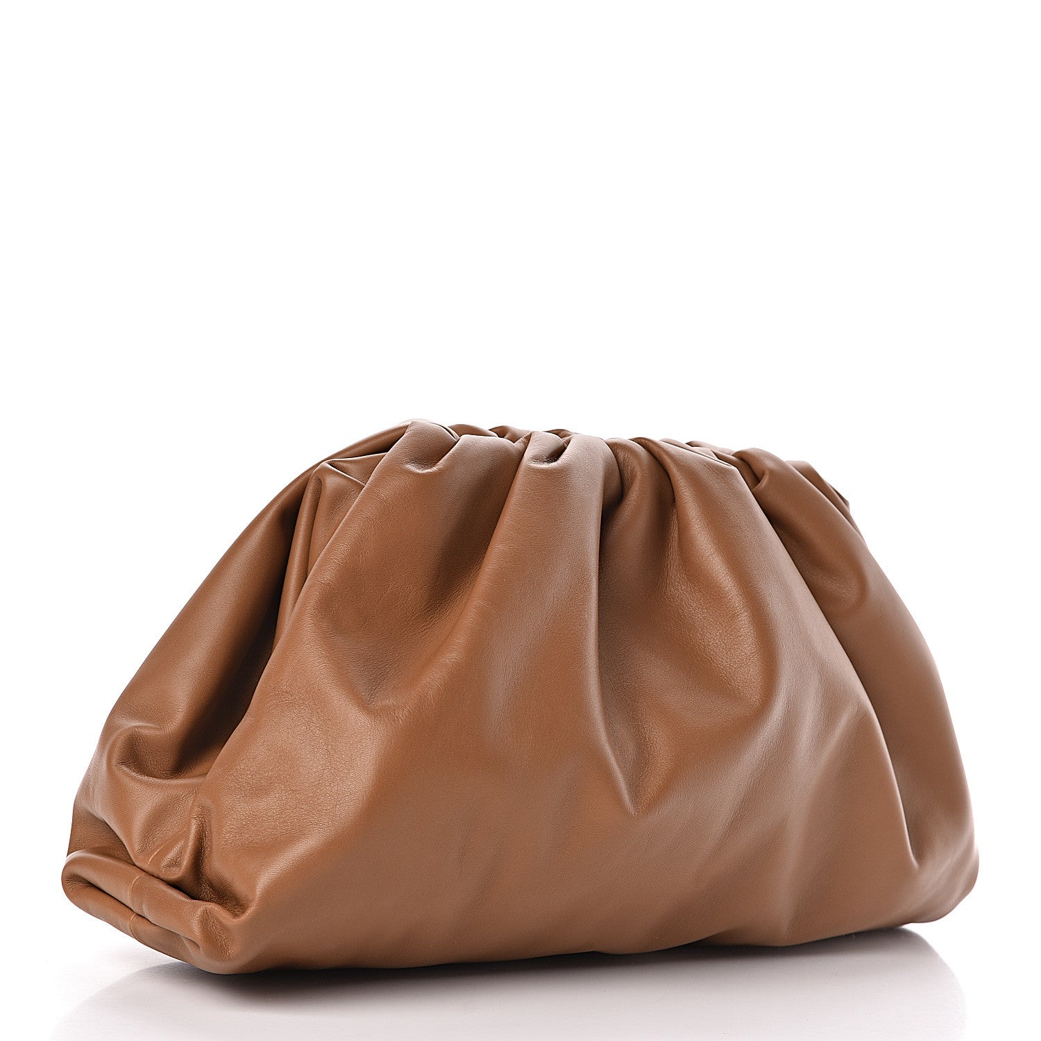 Bottega Veneta Smooth Butter Calf The Pouch Oversized Clutch Cammello 3 of 9