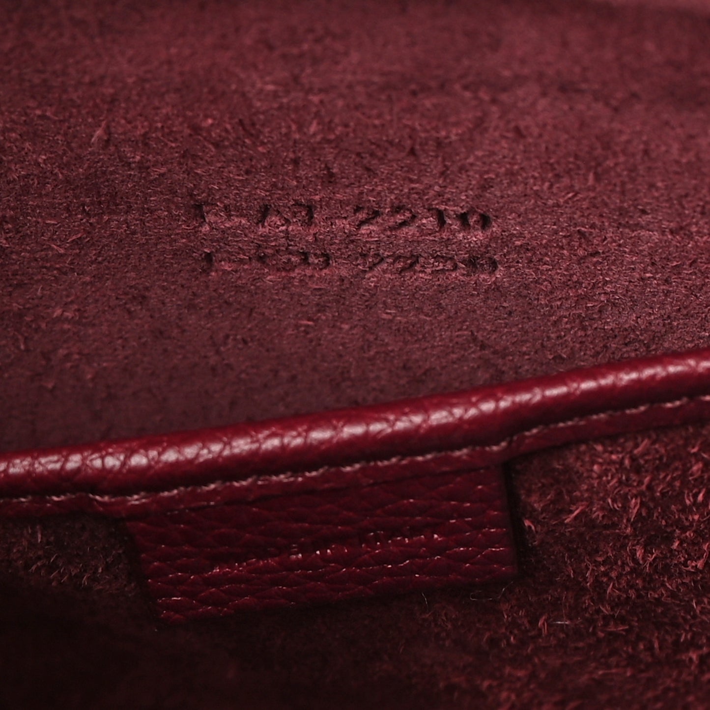 Drummed Calfskin Nano Luggage Acai