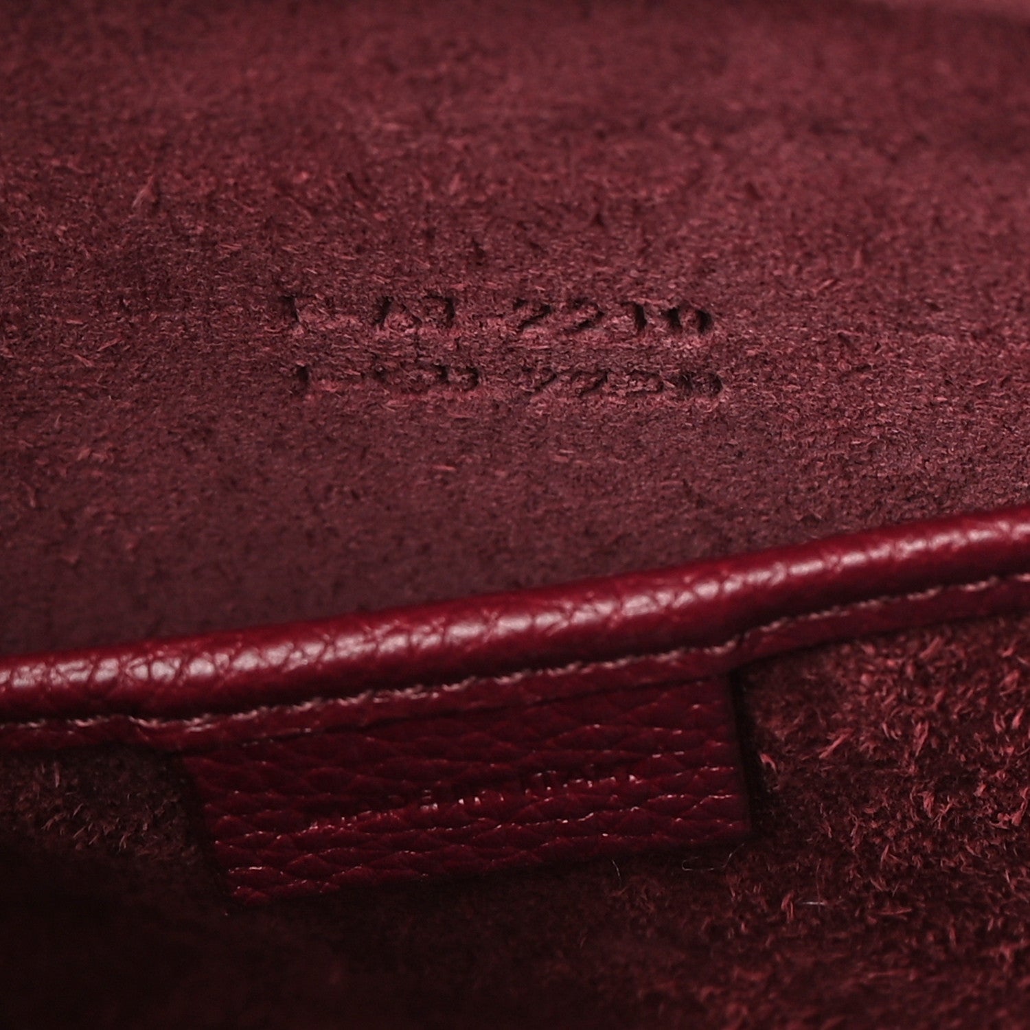 Celine Drummed Calfskin Nano Luggage Acai 8 of 12