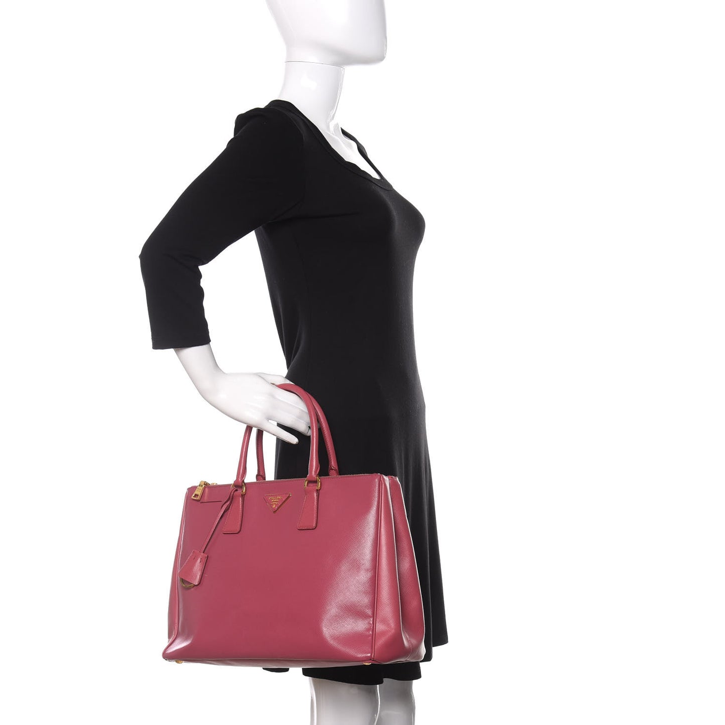 Saffiano Large Galleria Double Zip Tote Bruyere