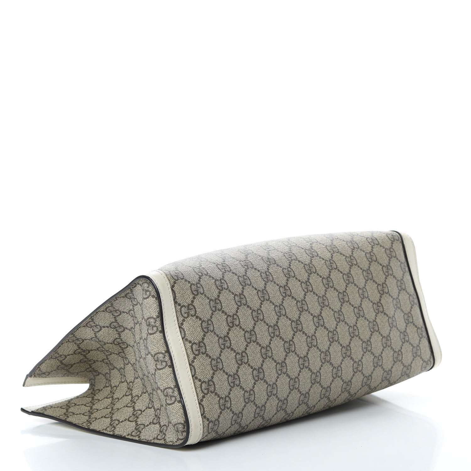 Gucci GG Supreme Monogram Medium Padlock Tote White 4 of 13