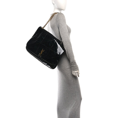 Saint Laurent Patent Matelasse Monogram Large Jamie 4.3 Black 2 of 10