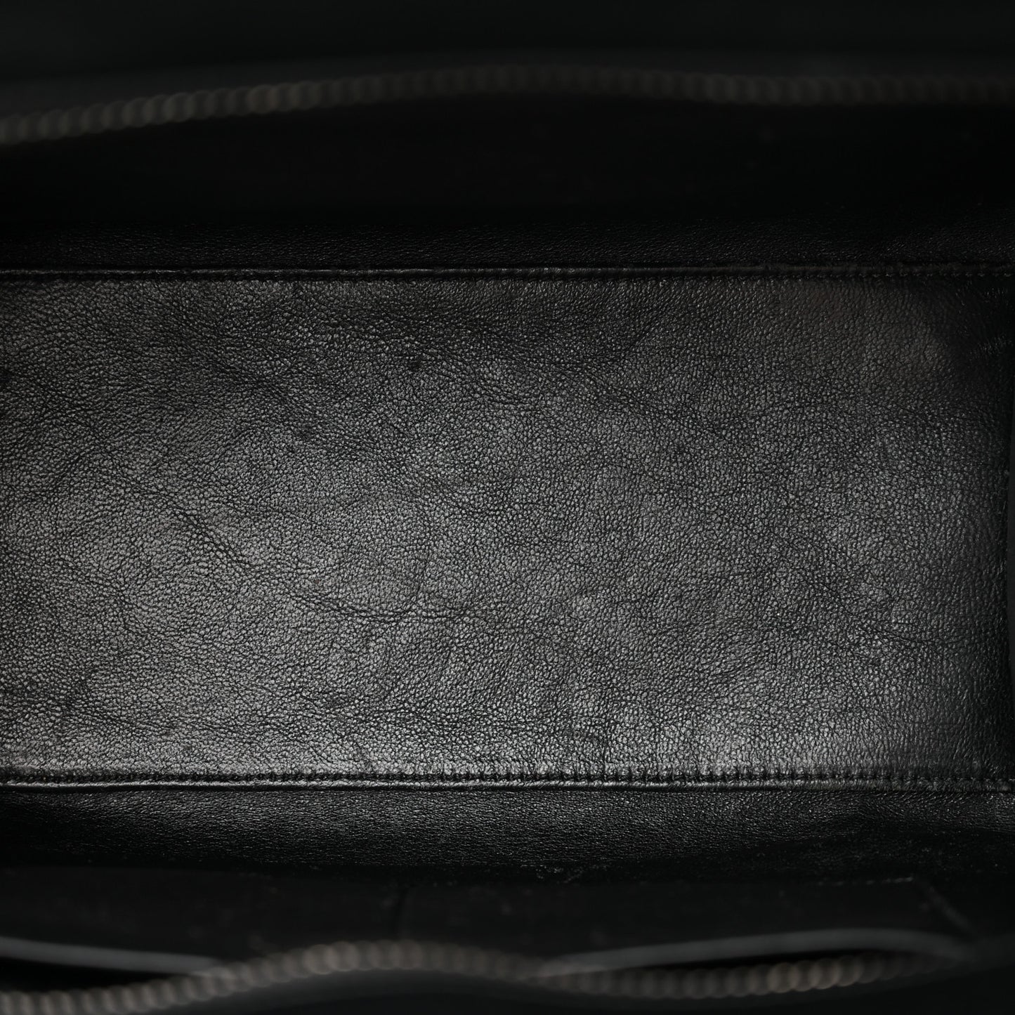 Baby Grained Calfskin Nubuck Micro Tri-Color Luggage White