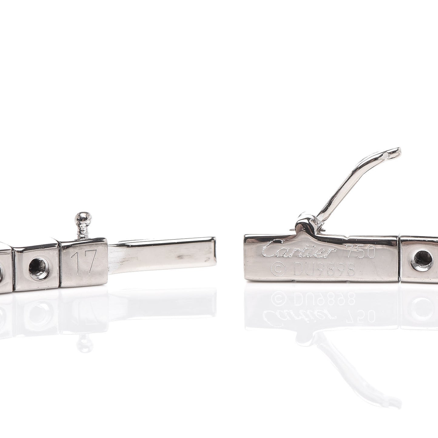 18K White Gold Lanieres Bracelet
