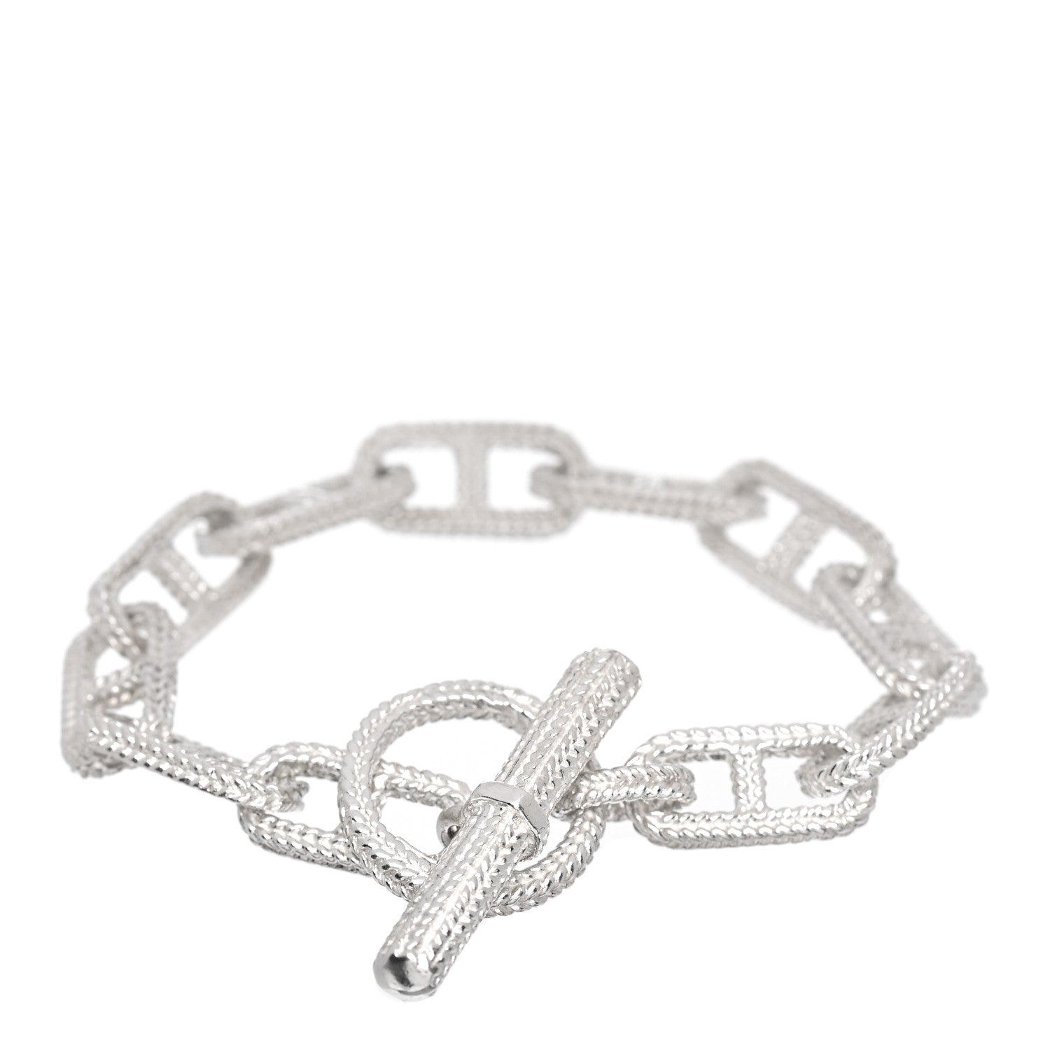 Tiffany Sterling Silver Anchor Chain Toggle Bracelet 3 of 4