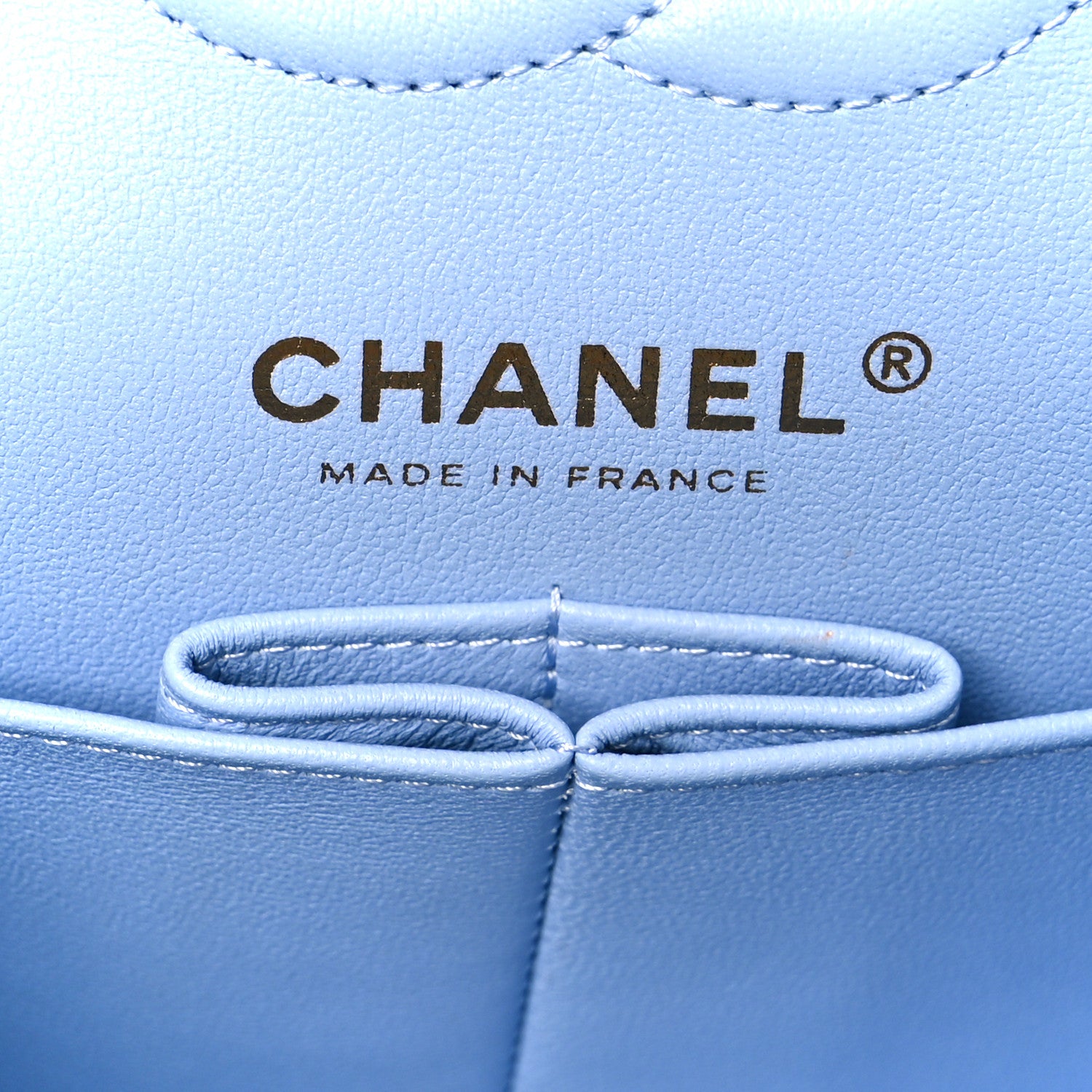 Chanel Caviar Quilted Small Double Flap Light Blue 6 of 12
