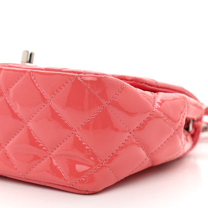 Chanel Patent Quilted Mini Square Flap Pink 10 of 12