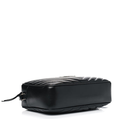 Saint Laurent Calfskin Matelasse Monogram Lou Camera Bag Black 3 of 9
