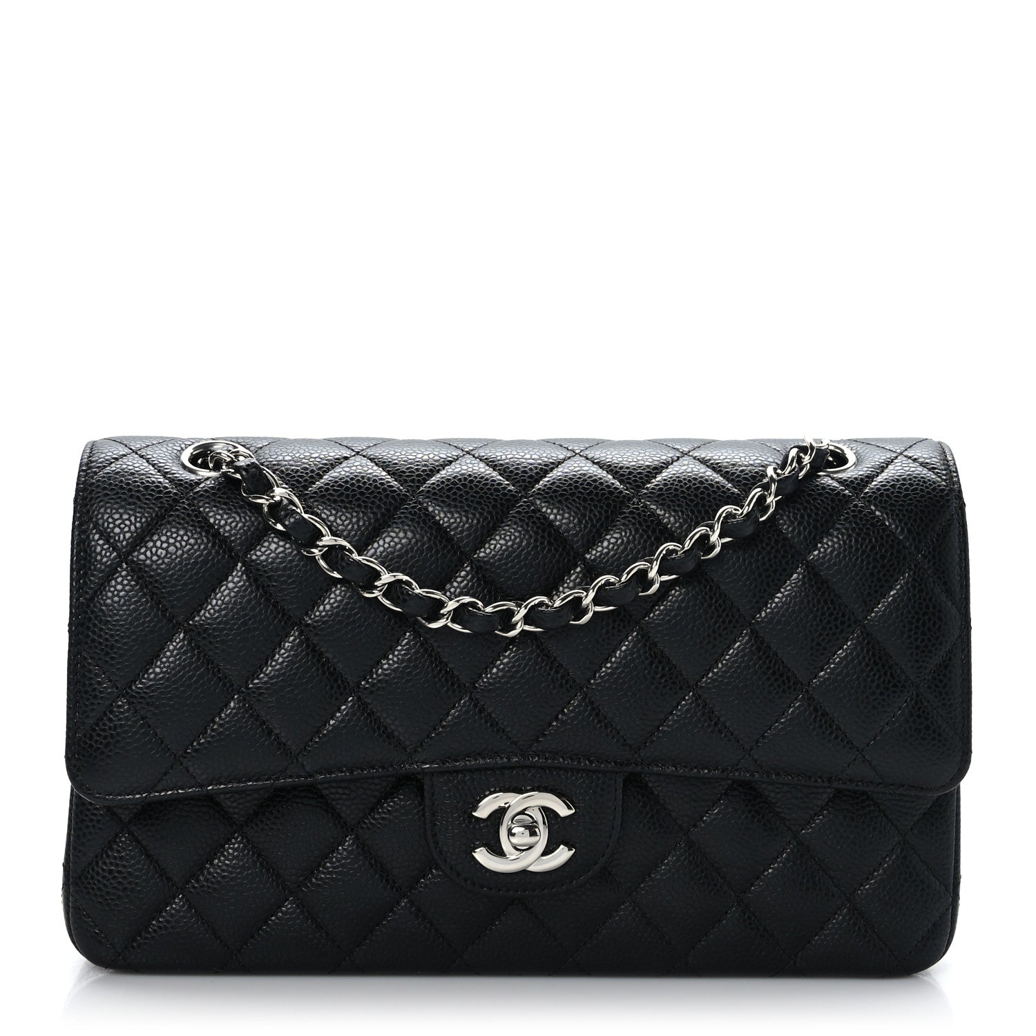 Chanel Caviar Quilted Medium Double Flap Black 1 of 9